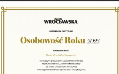 Wyrazy uznania dla Pani Beaty Mrozińskiej-Stachowiak!