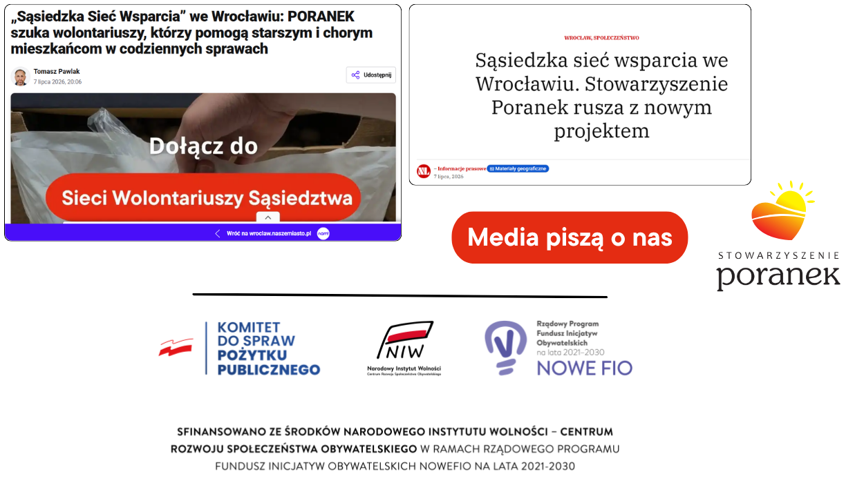 Pomoc PORANEK Pomoc PORANEK
